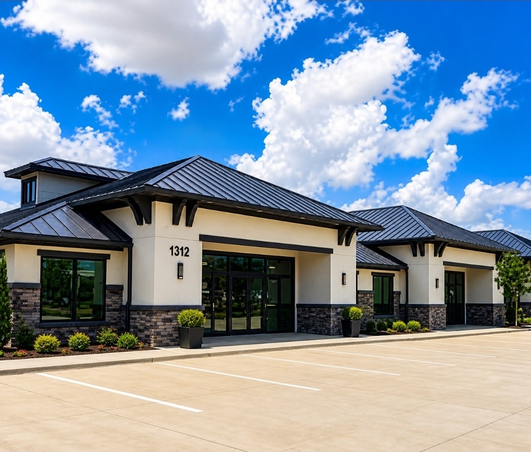 Commercial metal roofing project
