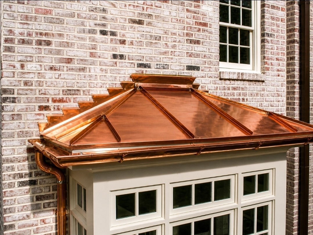 Copper bay windows