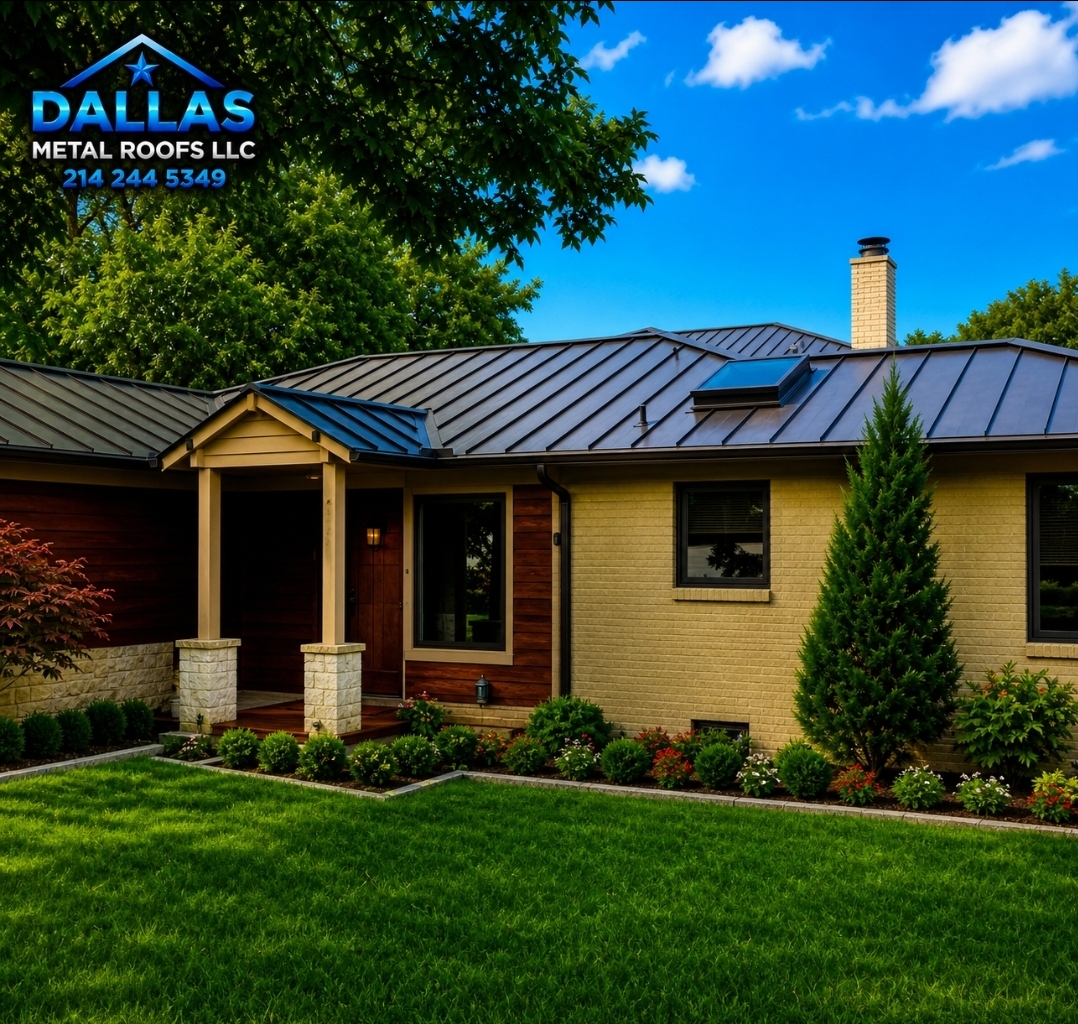Premium metal roofing detail