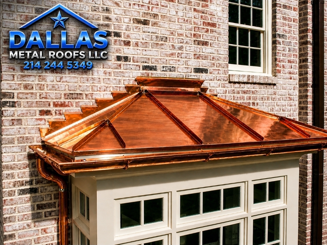 Copper bay windows