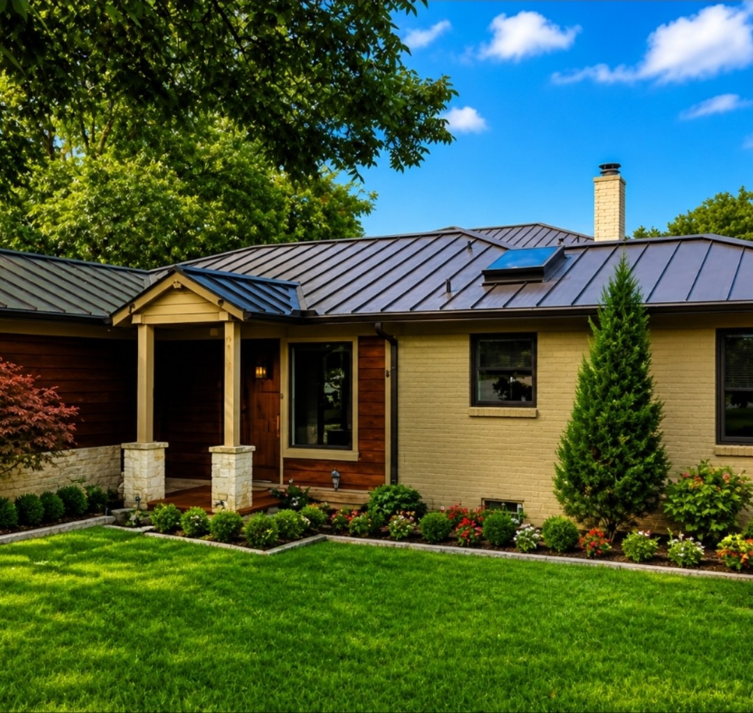 Premium metal roofing detail