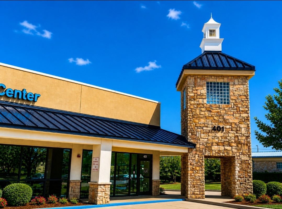 Commercial standing seam metal roof installation