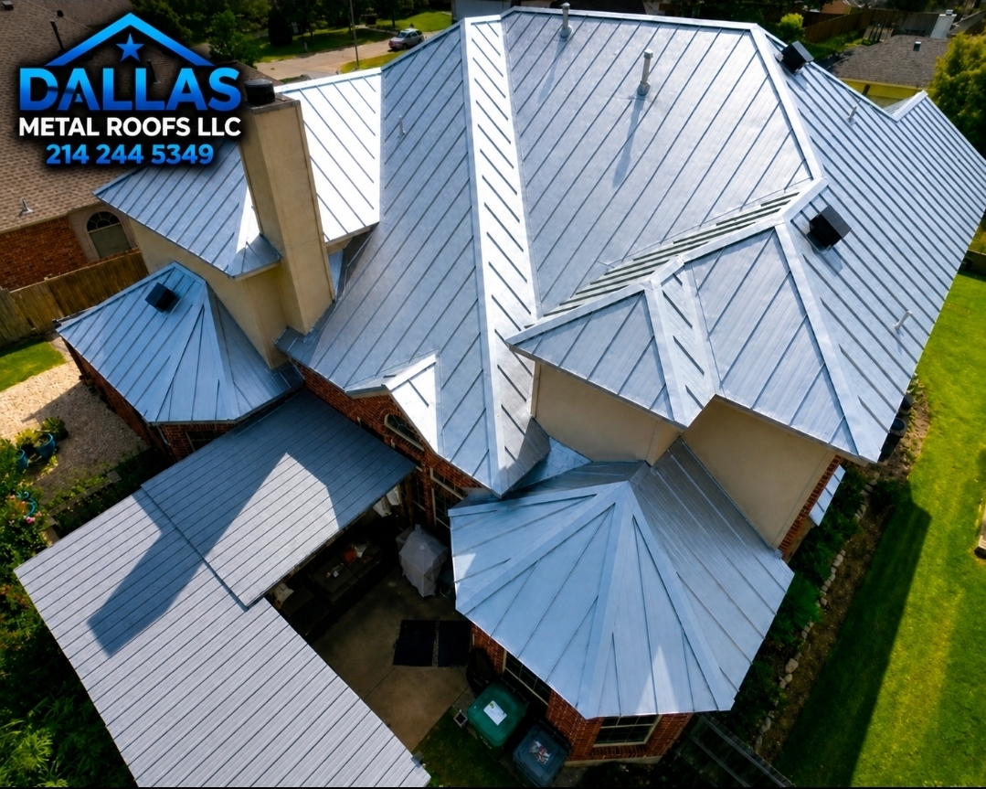 Dallas metal roofing project
